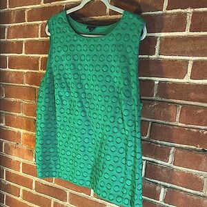 Green Sleeveless Top 22W